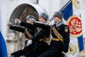 Group of the banner-bearers color guard of the Presidential Regiment of the Service of Moscow KremlinÃ¢â¬â¢s Commandant